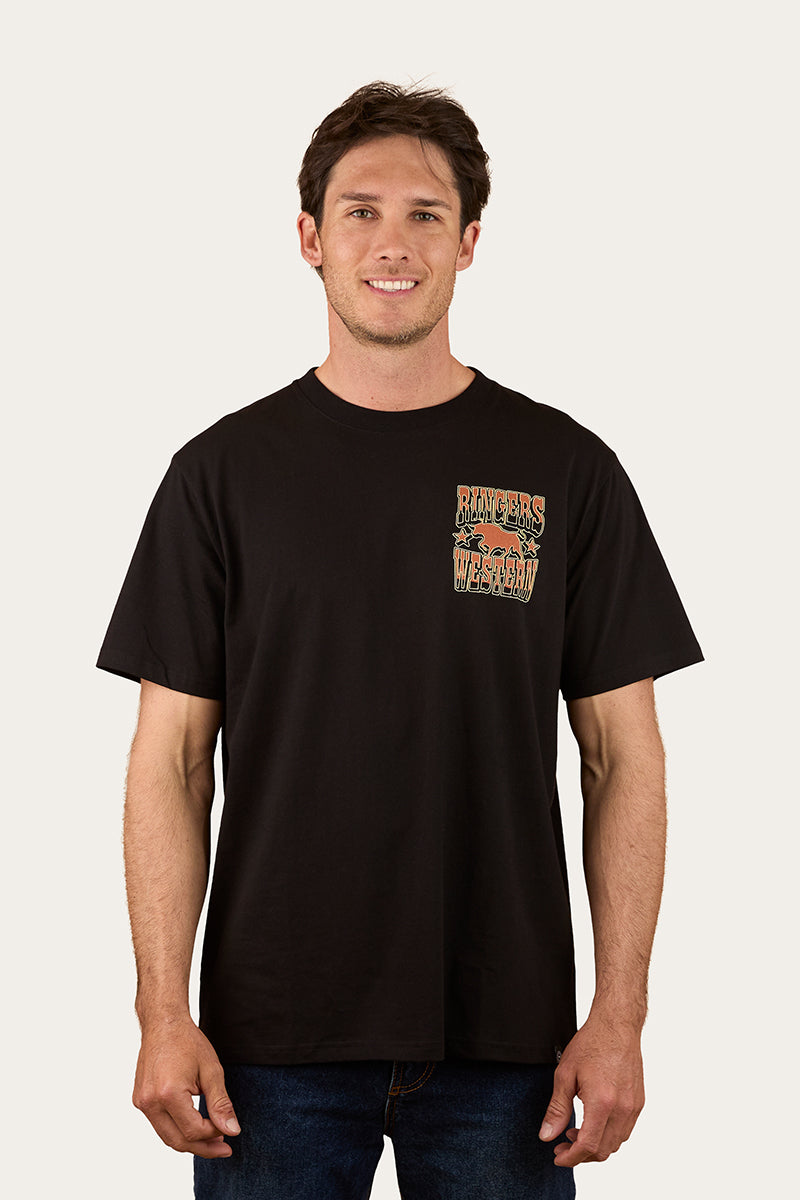 Full Bronc Mens Loose Fit T-Shirt - Black