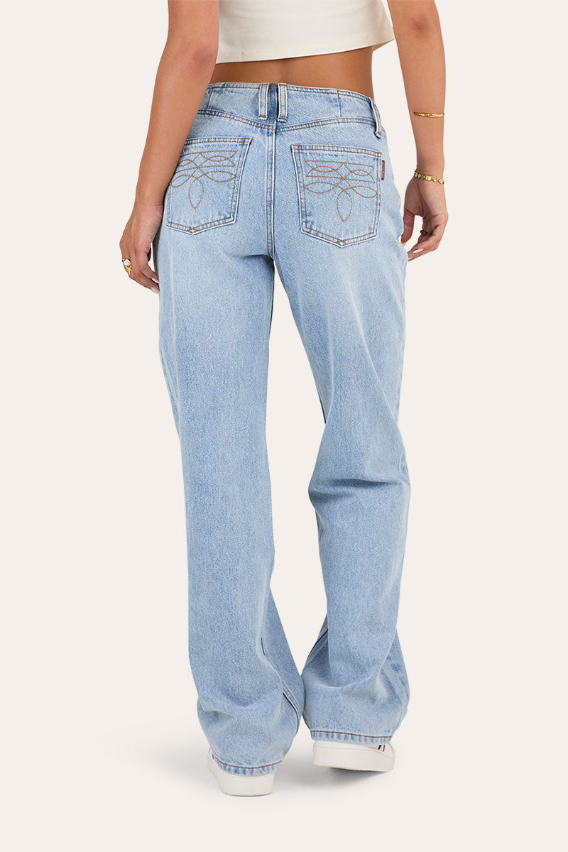 Josephine Low Loose Fit Jean - Light Wash Blue