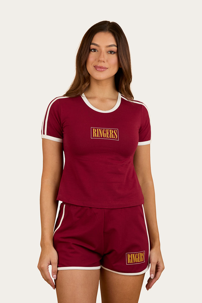 Lolita Womens Baby T-Shirt - Burgundy