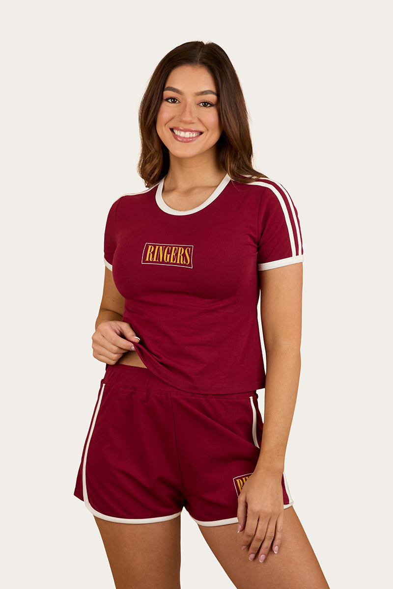 Lolita Womens Baby T-Shirt - Burgundy