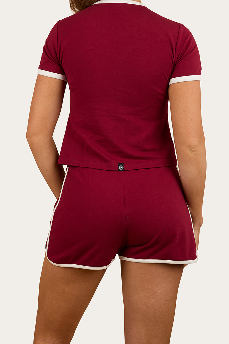 Lolita Womens Short - Burgundy