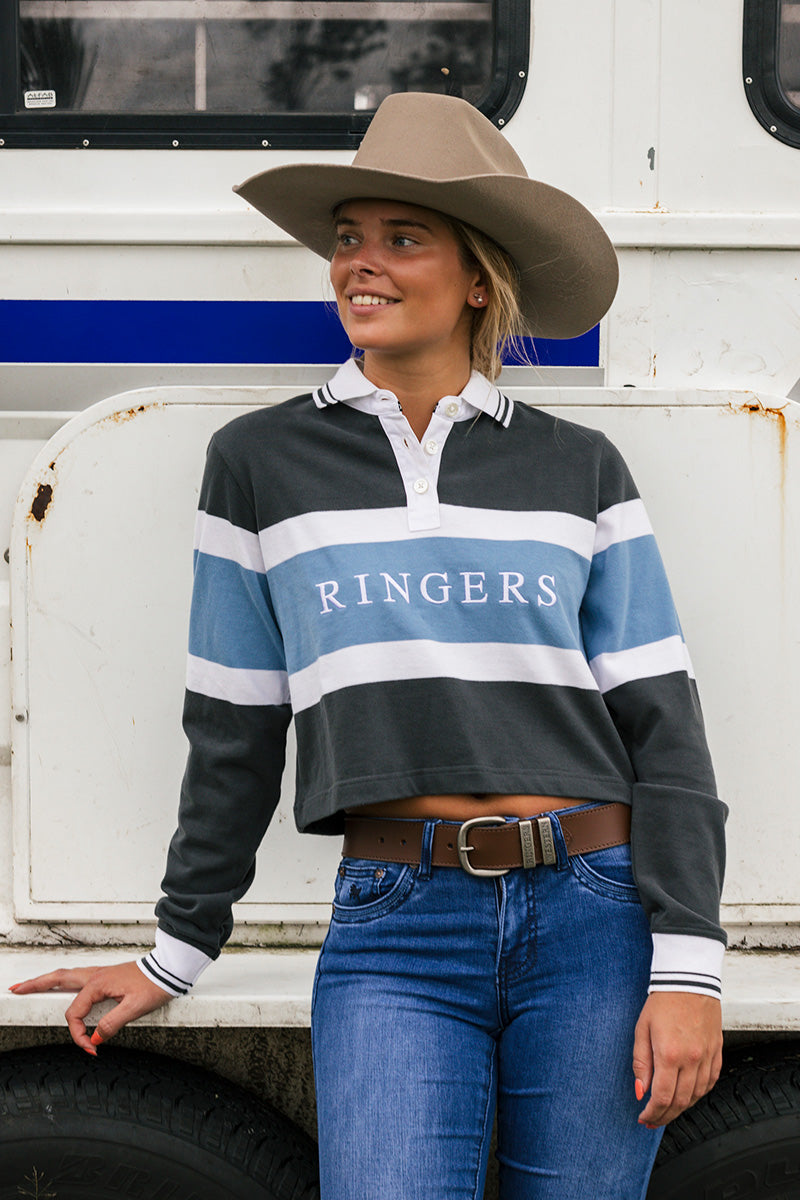 Alberta Womens Rugby Jersey - Charcoal