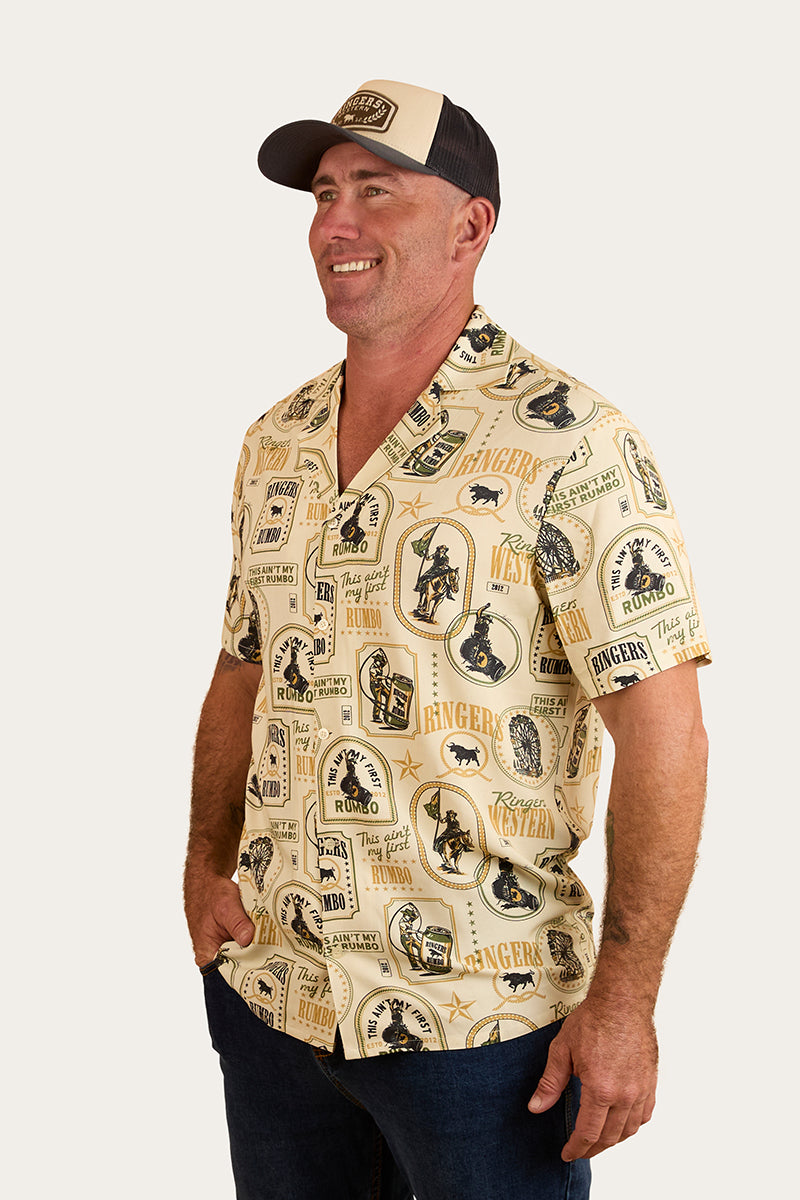 Aint My First Rumbo Mens Pub Shirt - Off White