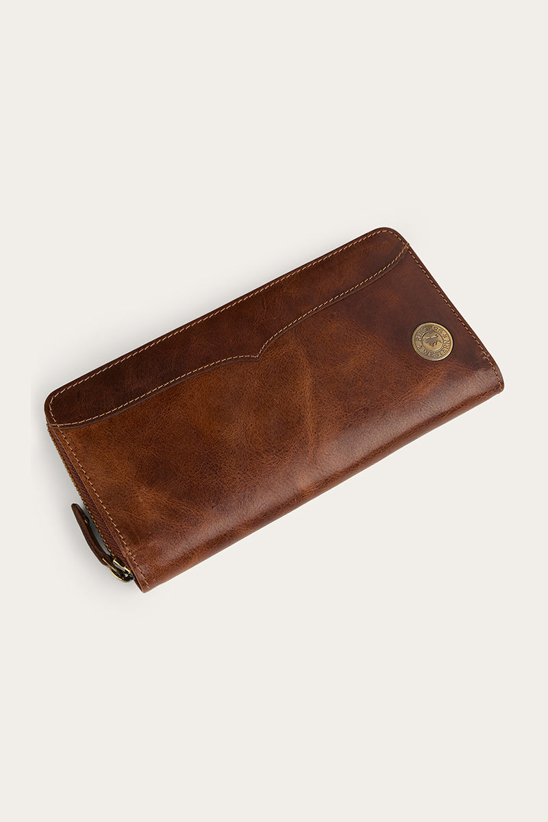 Toro Dama Zip Purse - Cognac