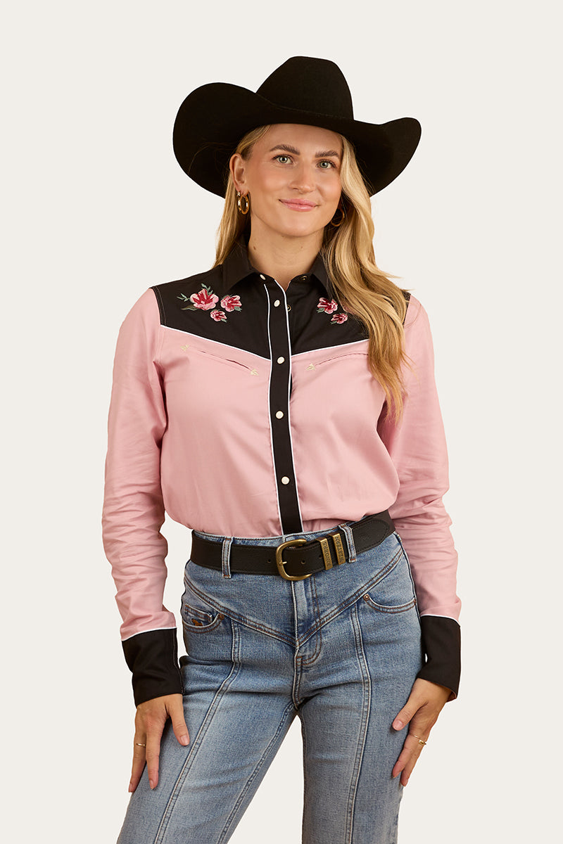 Bellingen Womens Western Shirt - Rosey Pink