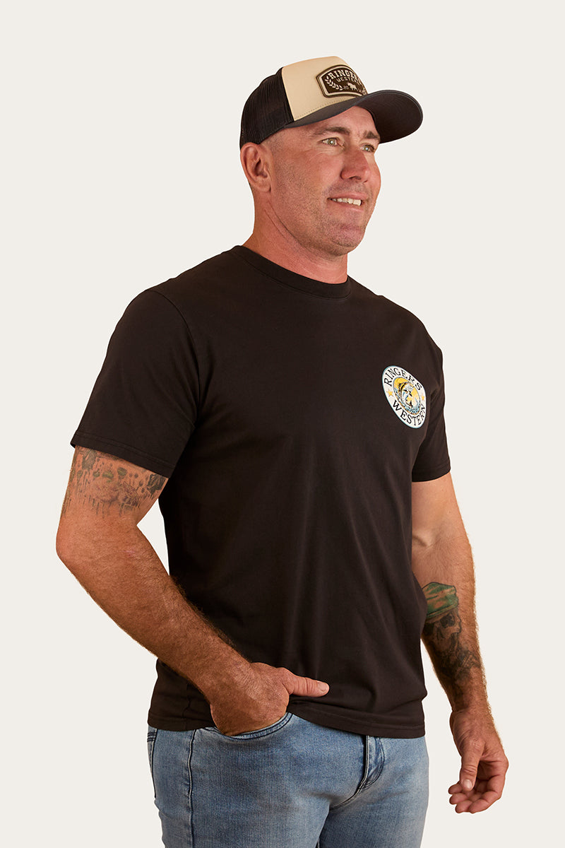 Big Catch Mens Loose Fit T-Shirt - Black