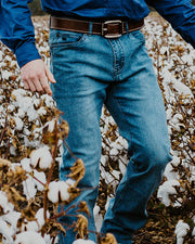 Mens Mid Blue Jeans