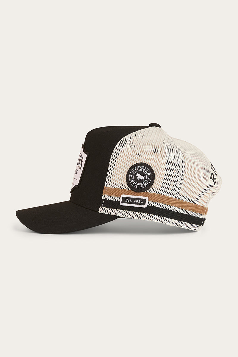Country Club Deep Fit Trucker Cap - Black