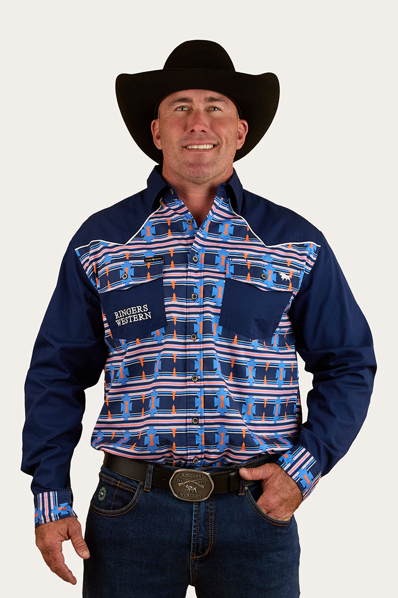 Friday Night Mens Limited Edition Work Shirt - Navy