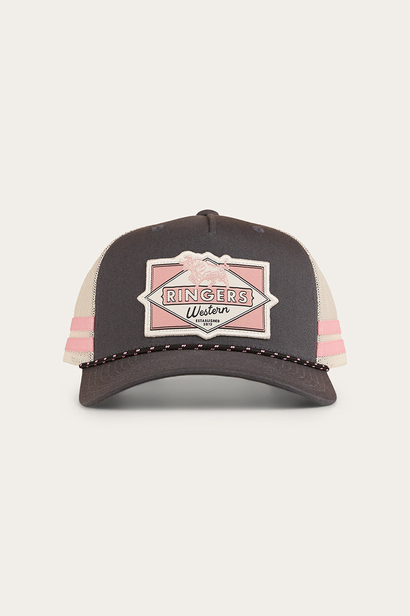 Hometown Trucker Cap - Charcoal / Rosey