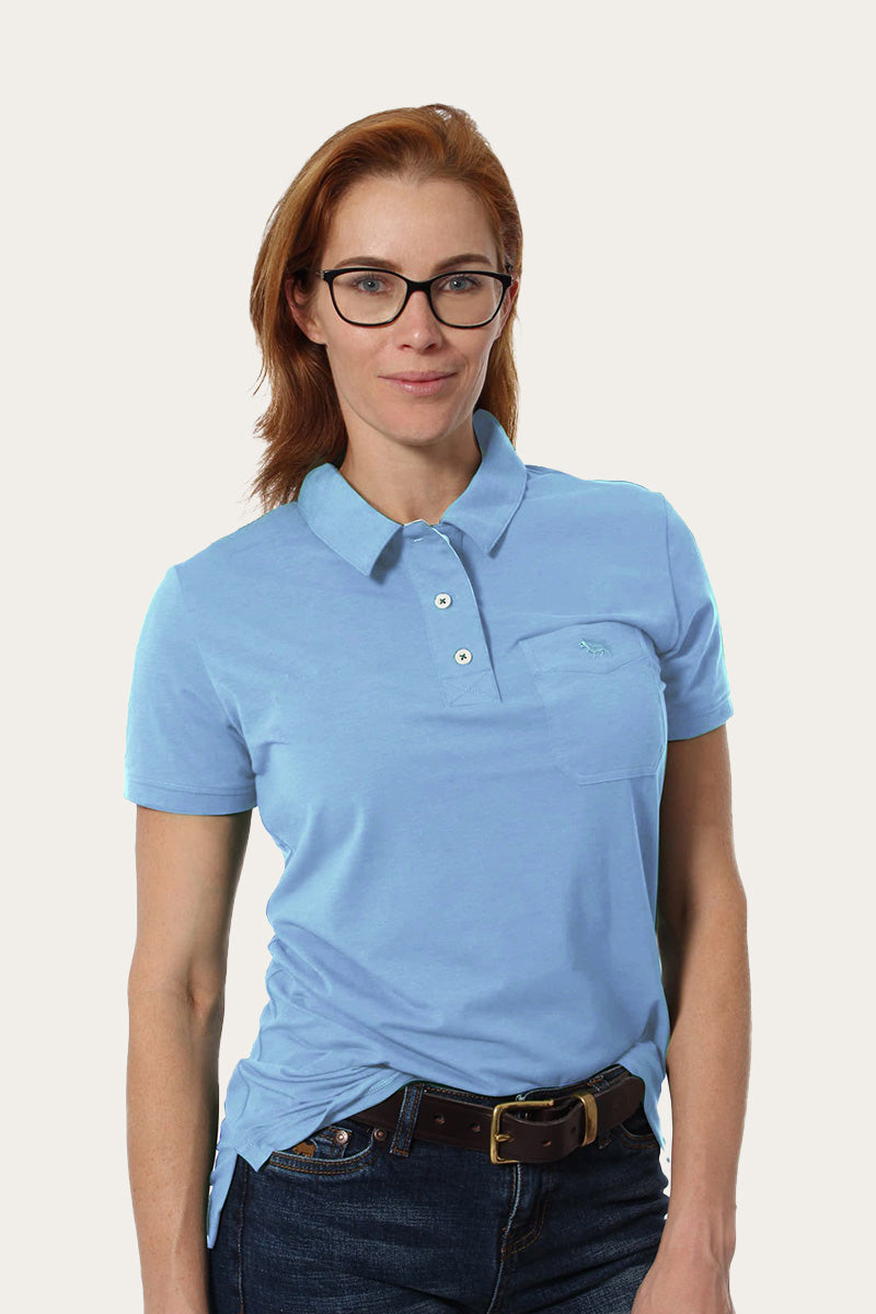 Nutrien JVs Womens Performance Polo - Denim Blue