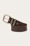 James Kids Belt - Dark Brown / Silver