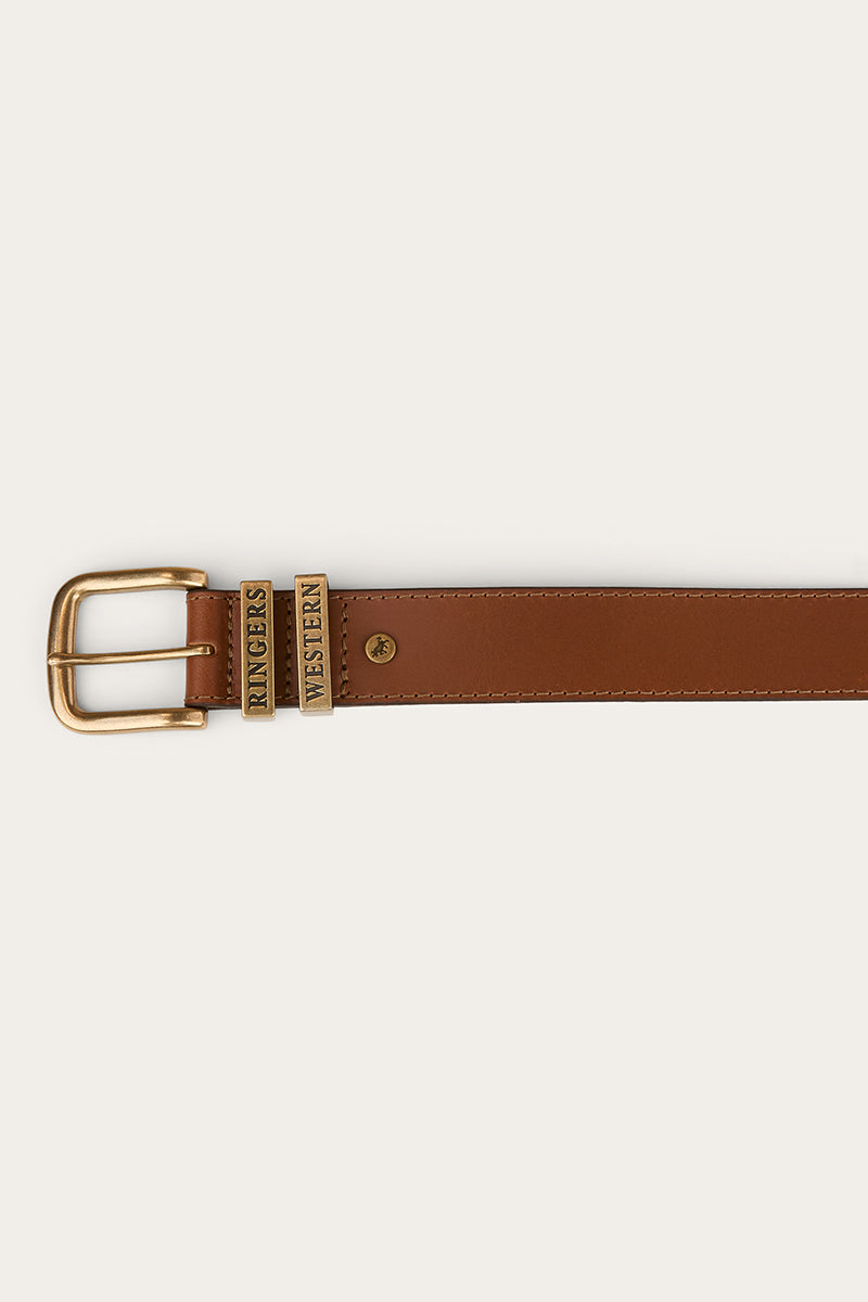 James Kids Belt - Tawny Brown / Gold