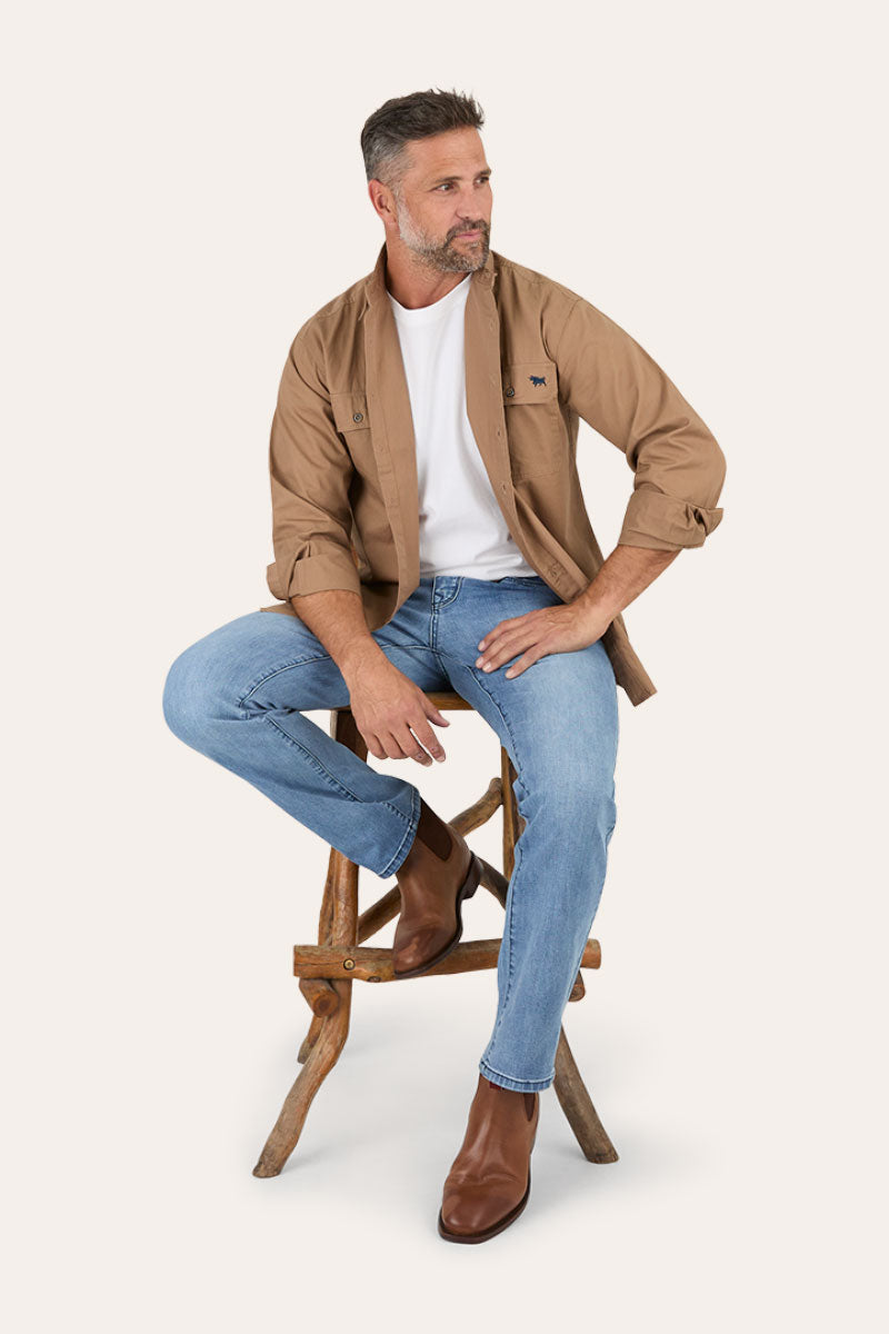 Mitchell Mens Straight Leg Jean - Light Blue