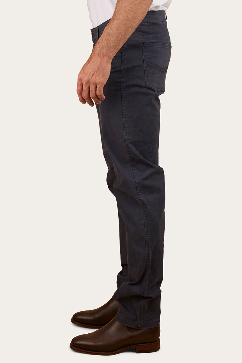 Avondale Mens 5 Pocket Stretch Drill Jeans - Steel Blue