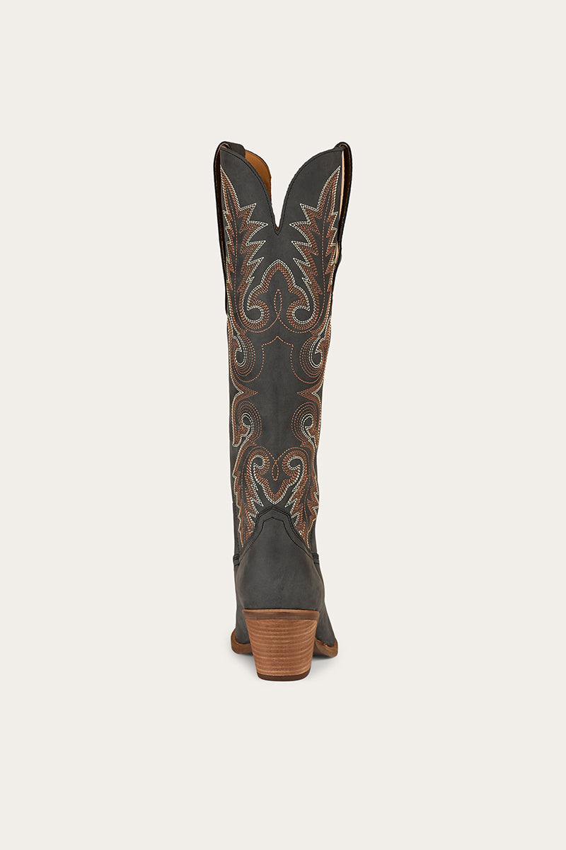Lainey Womens Tall Western Boot - Black