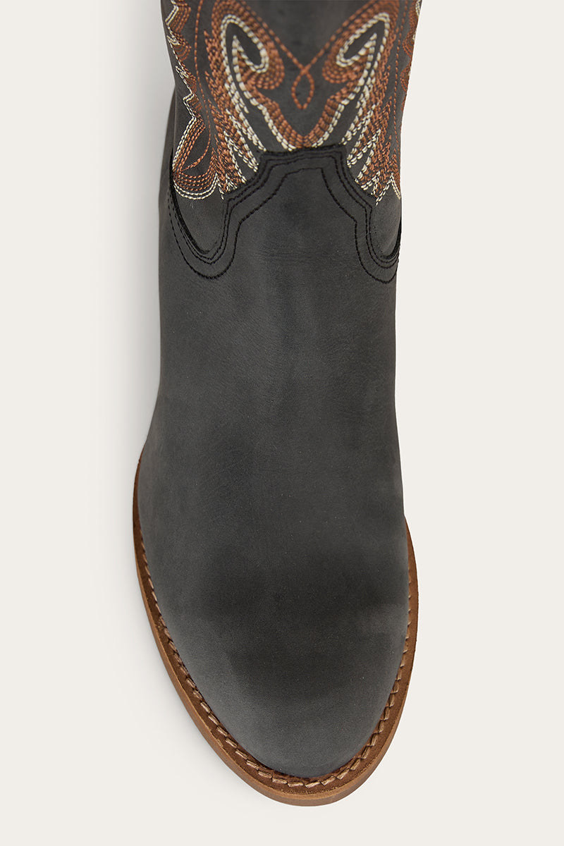 Lainey Womens Tall Western Boot - Black