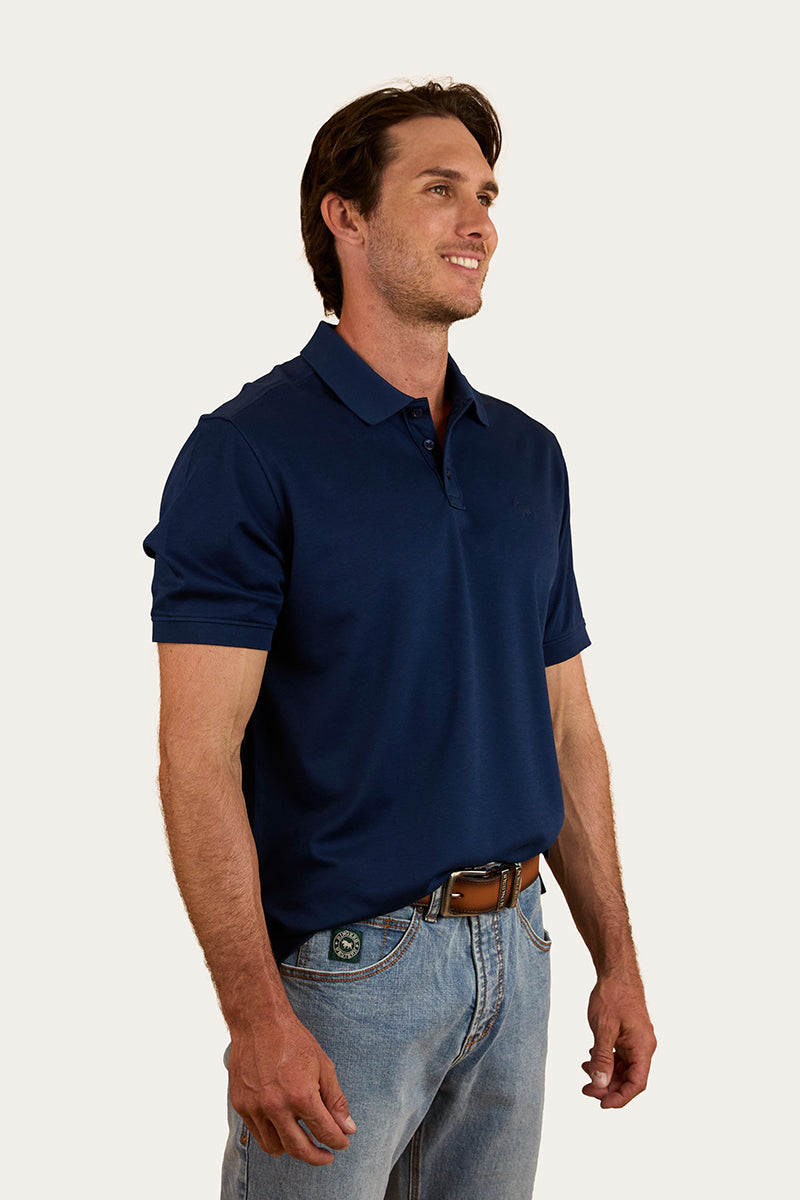 Tech Mens Polo - Navy
