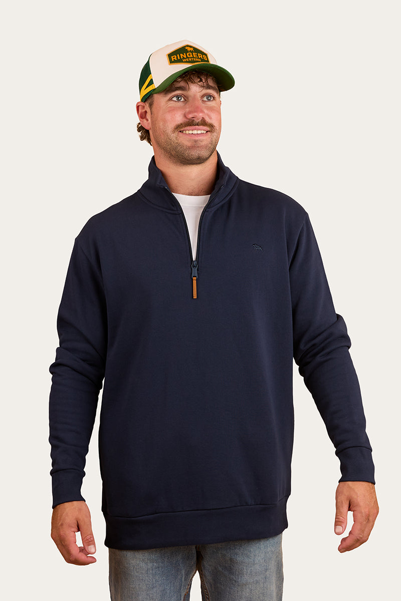 Schoffel Porthmeor Pima Cotton 1/4 Zip Jumper - Men's Cotton Jumper