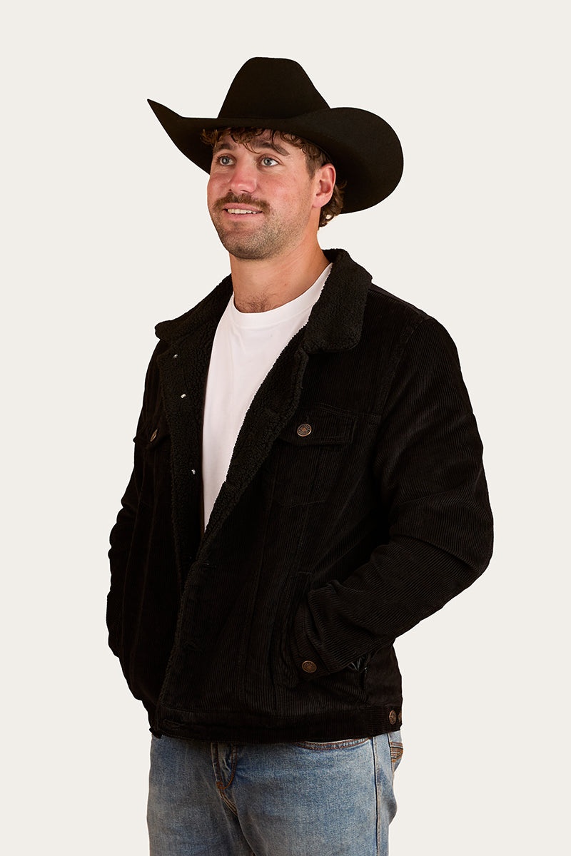 Milawa Mens Corduroy Jacket - Black