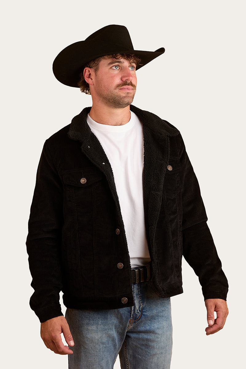 Milawa Mens Corduroy Jacket - Black