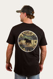 Signature Bull Mens Loose Fit T-Shirt - Black/Camo