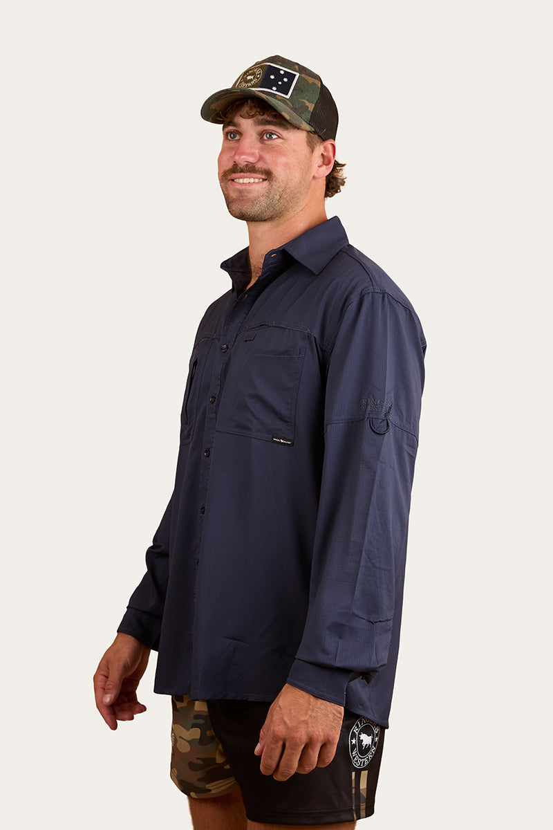 Bennetts Unisex Fishing Shirt - Navy