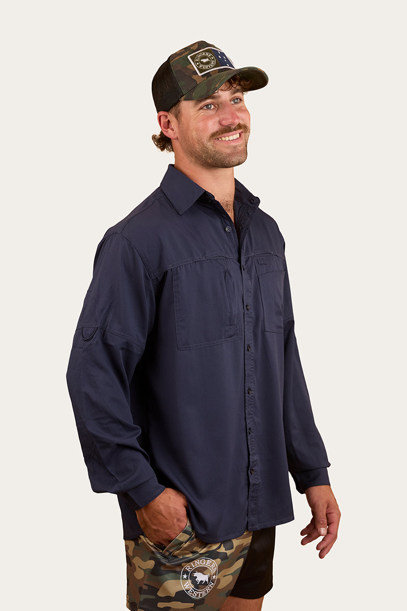 Bennetts Unisex Fishing Shirt - Navy