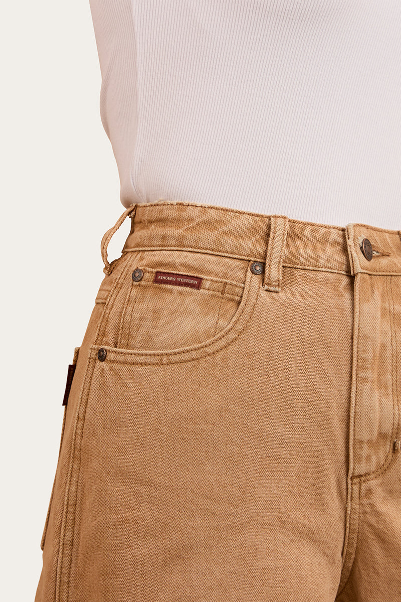 Remy Womens Denim Short - Dark Sand