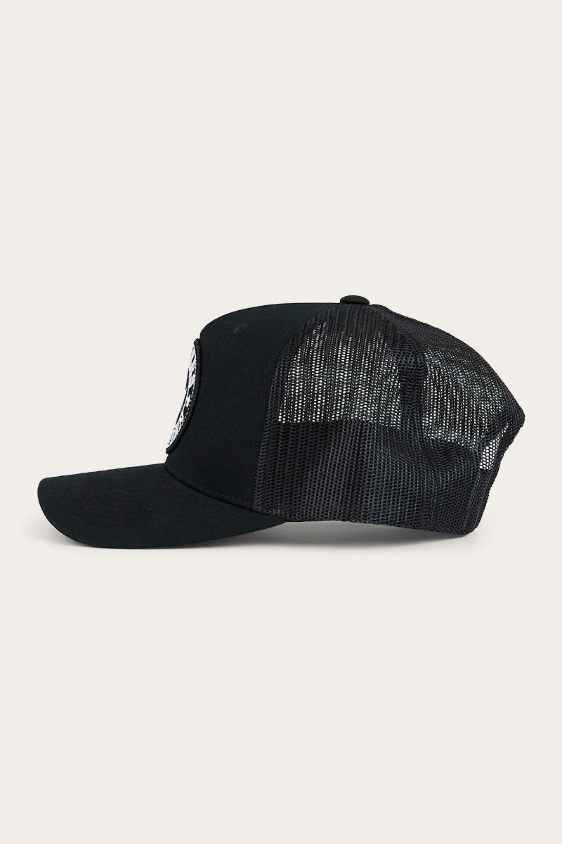 Signature Bull Kids Trucker Cap - Black / White
