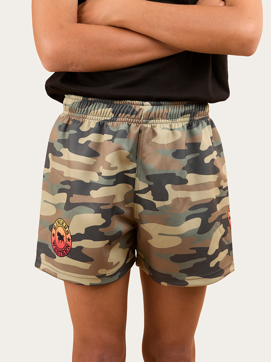 Signature Bull Kids Footy Short - Camo