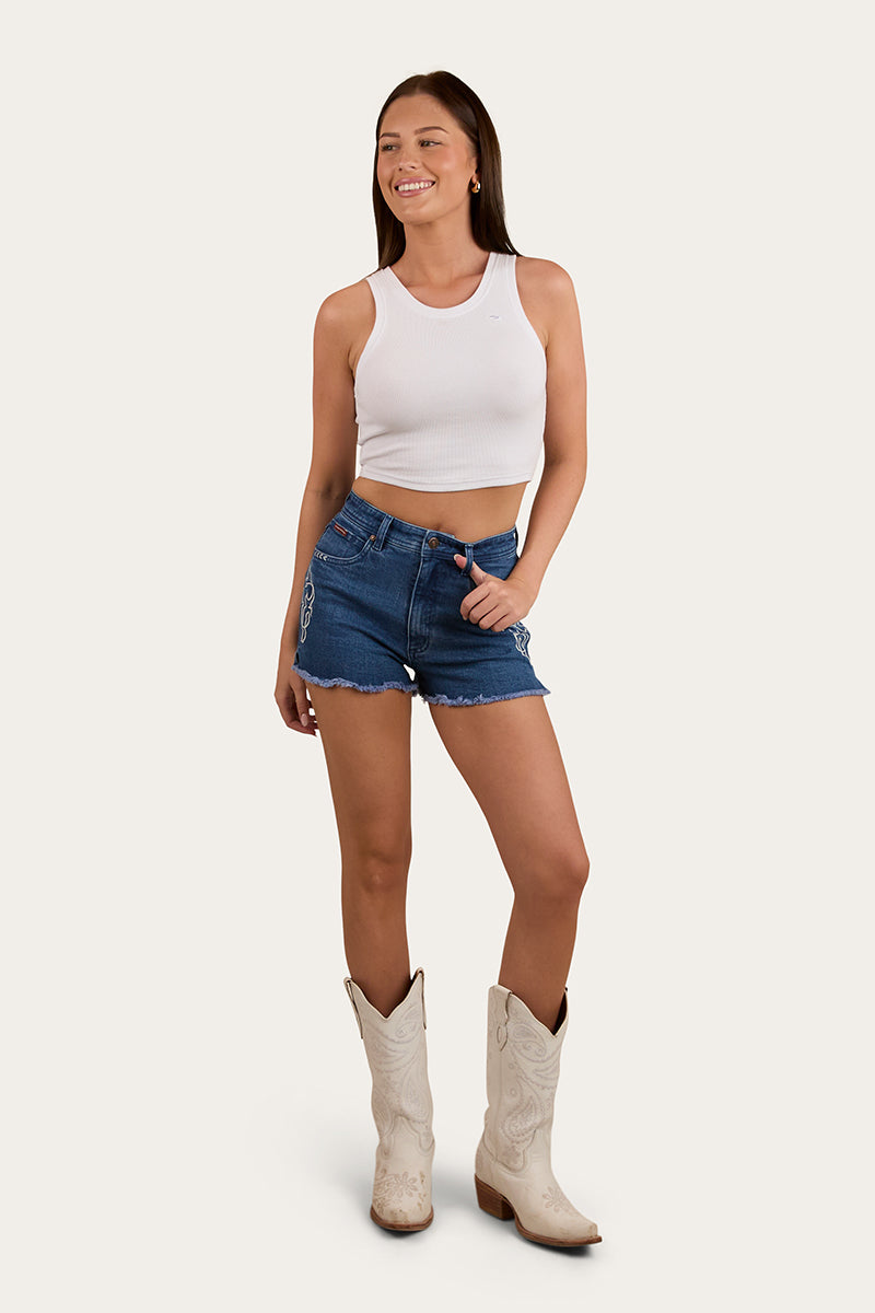 Gracie Womens Denim Short - True Blue