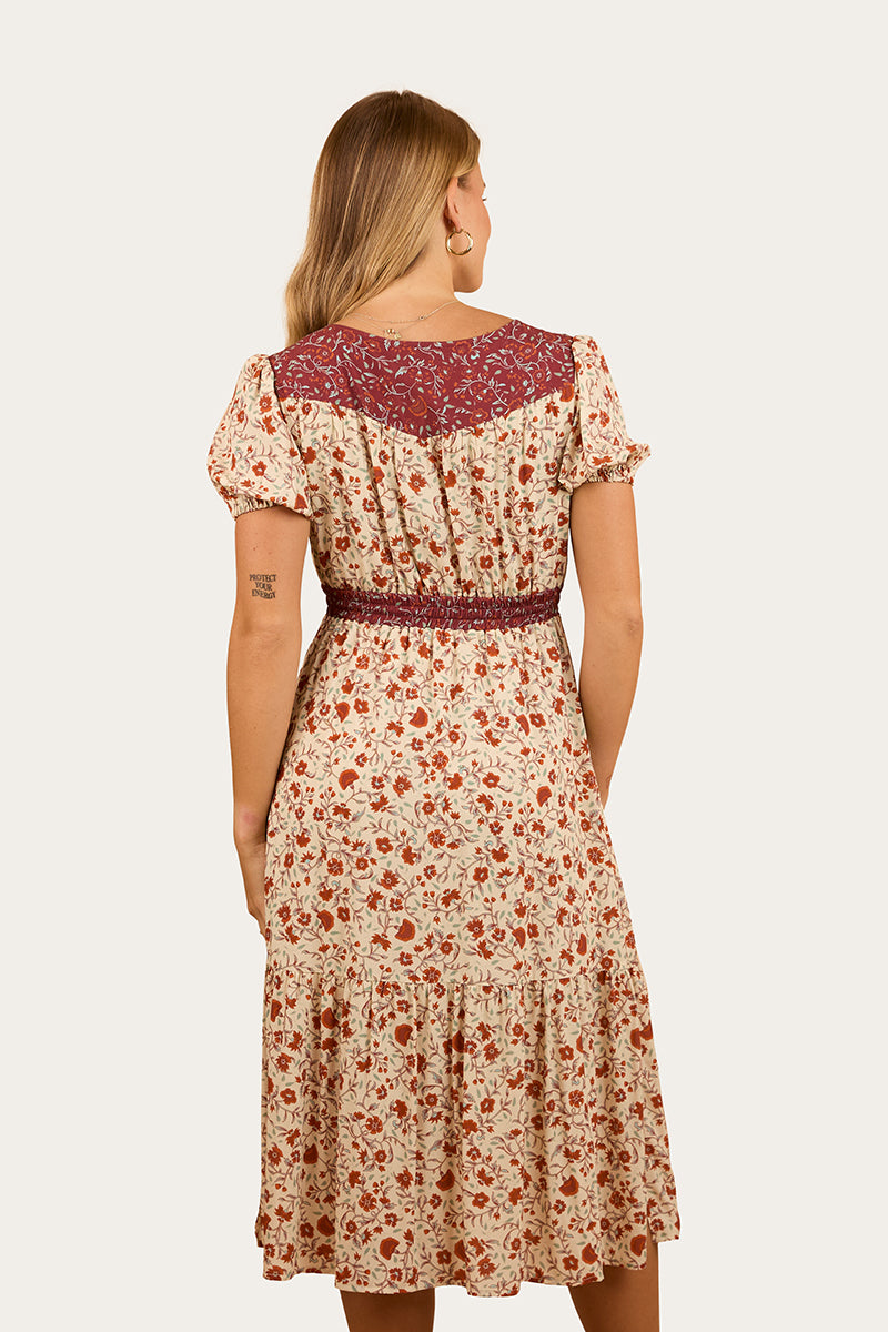 Twyla Womens Midi Dress - Off White