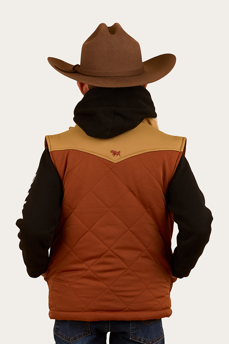 Kynuna Kids Puffer Vest - Tobacco / Tan