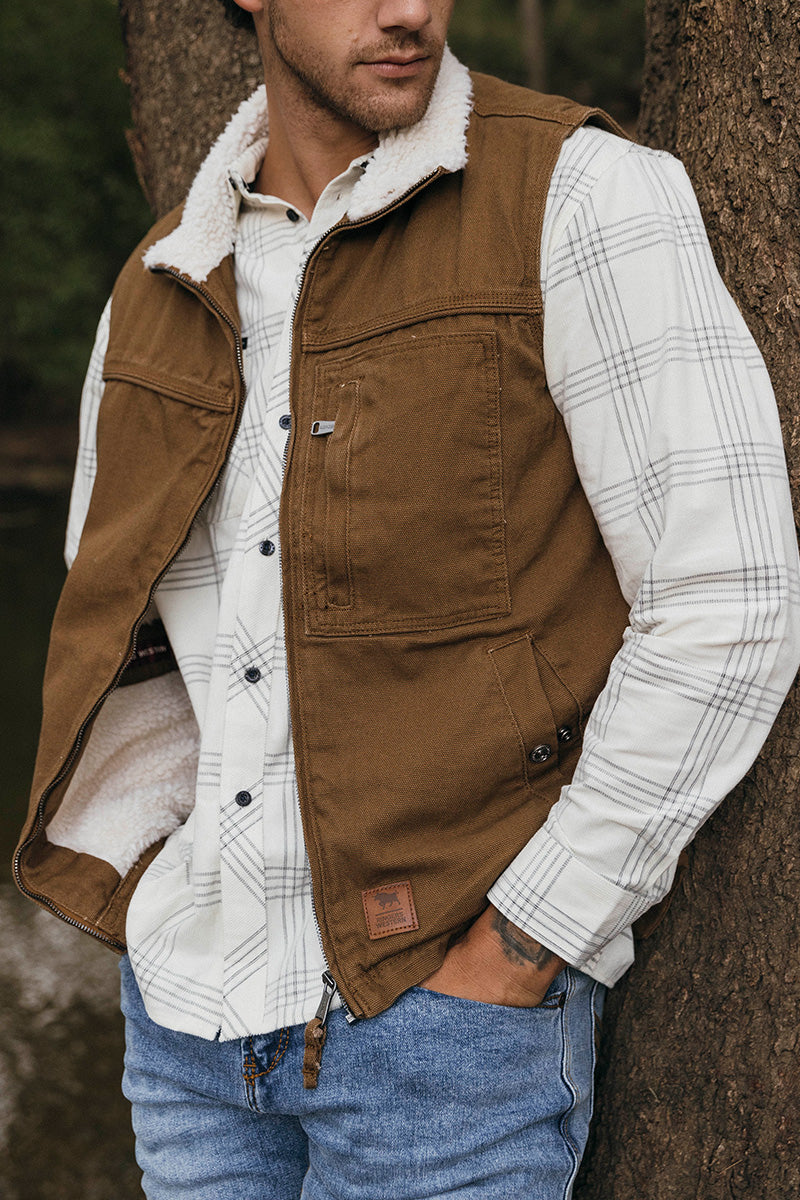 High Country Mens Vest - Tawny Brown