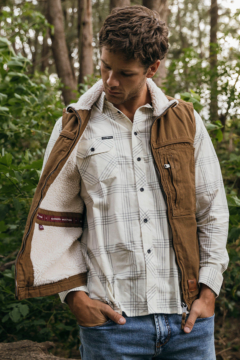 High Country Mens Vest - Tawny Brown