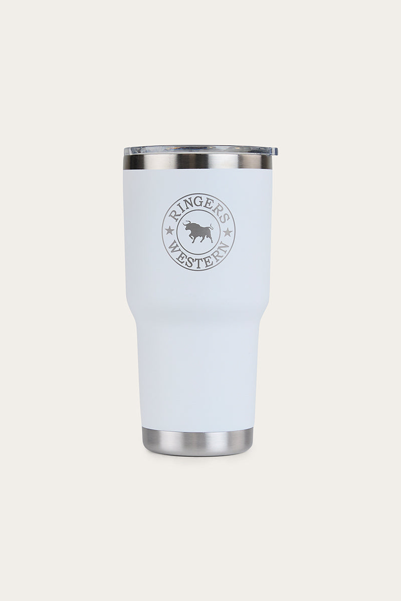 Yarra Powder Coated Insulated Tumbler - White