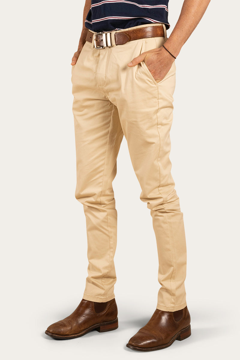 Bachelor Mens Slim Fit Chino Pant - Bone