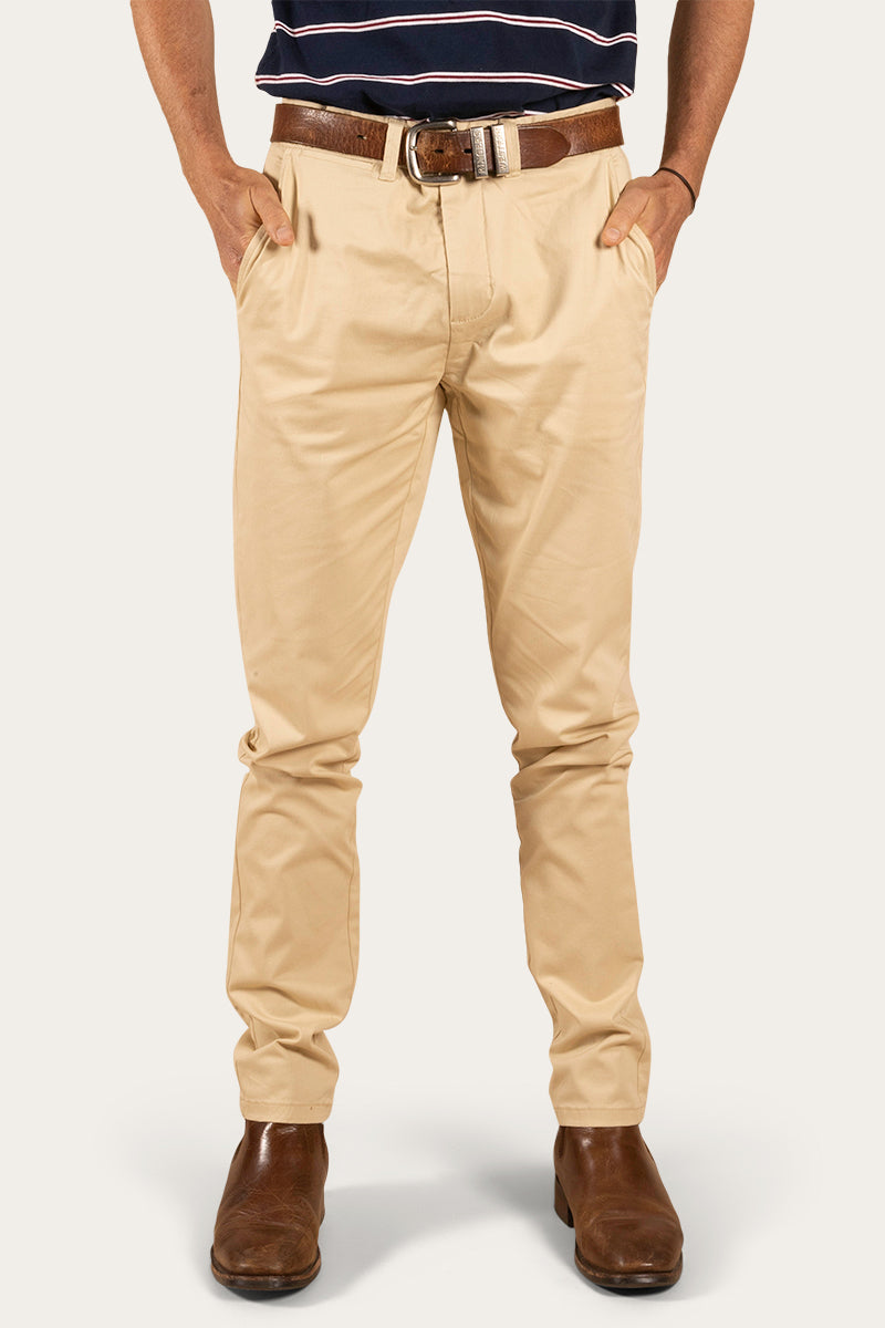 Bachelor Mens Slim Fit Chino Pant - Bone