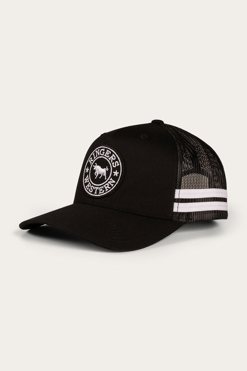 McCoy Trucker Cap Black/White – Ringers Western