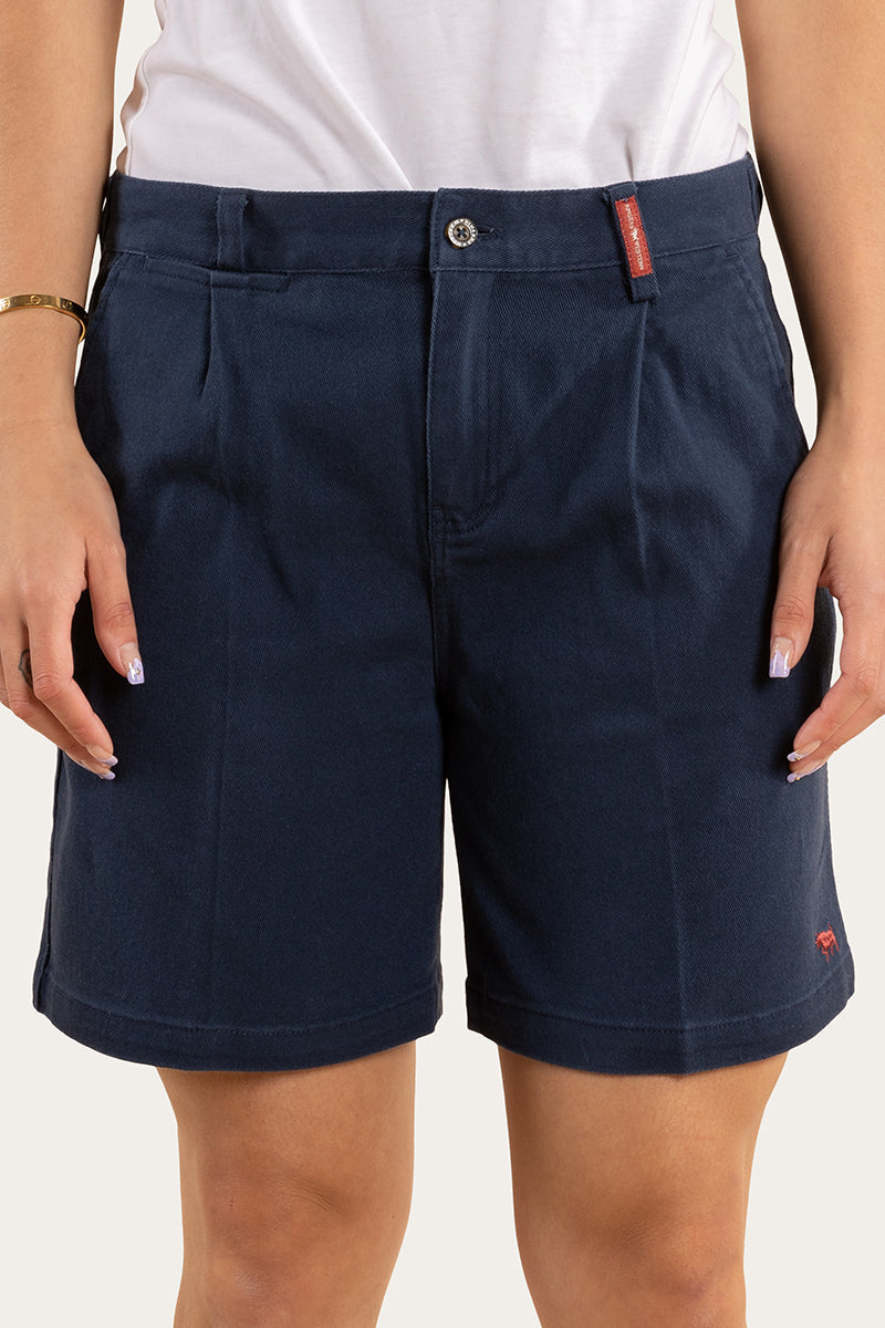 Parkes Womens Heavy Weight Work Short - Dark Navy
