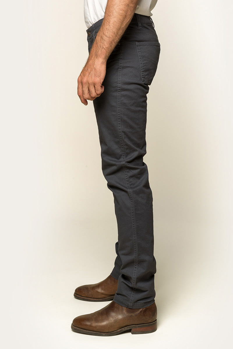 Avondale Mens 5 Pocket Stretch Drill Jeans - Steel Blue