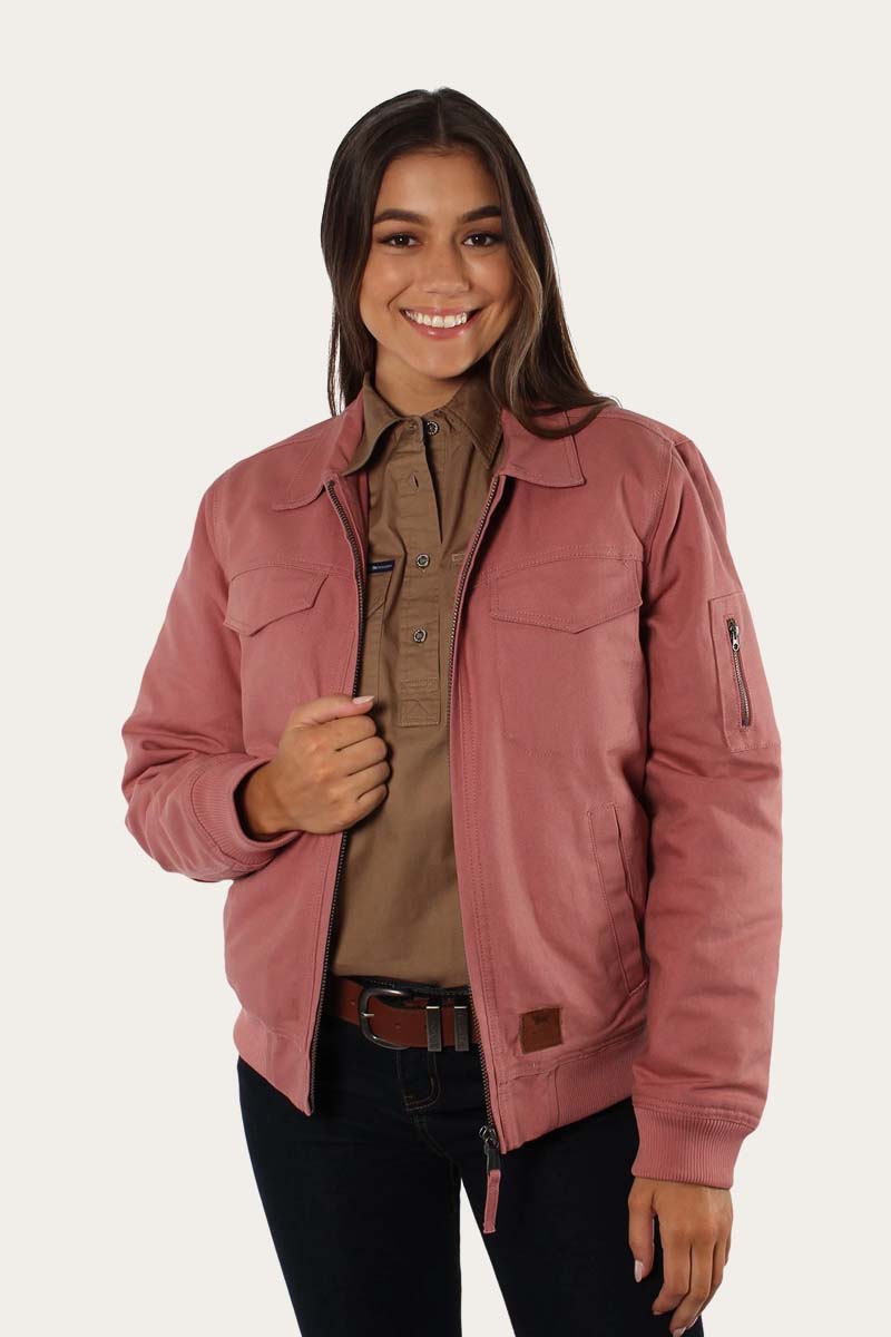 Yorke Womens Sherpa Bomber - Dusty Rose