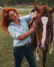 Womens Full Button Work Shirts