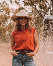 Womens Sleeveless Work Shirts