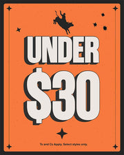 Sale $30 and Under