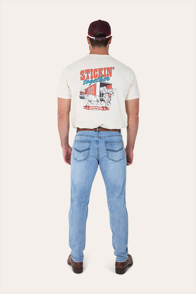 Burke Mens Tapered Leg Jeans