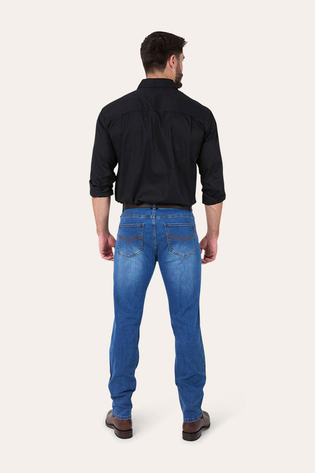 Burke Mens Tapered Leg Jeans