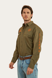 military-green-orange