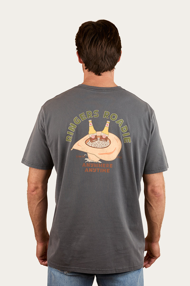 Ringers Roadie Mens Loose Fit T-Shirt - Washed Black